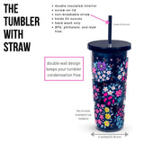 Vera Bradley Women's Travel Tumbler Kaleidoscope One Size