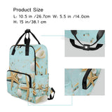 Backpack Marine Starfish Seashells Laptop Bag 14 Inch Lightweight for Men/Women