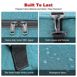 Canway 85L Travel Duffel Bag, Foldable Weekender Bag with Shoes Compartment for Men Women Water-proof & Tear Resistant (Mint Green, 85L)