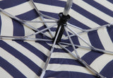 Protable Anti UV Waterproof Navy Strip Sun/Rain Auto Umbrella