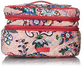Vera Bradley womens Iconic Jewelry Train Case, Signature Cotton, Stitched Flowers, One Size