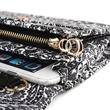 Lg G3 Screen , Lg V10 Phone Holder Crossbody Purse W/ Credit Card Slots & Quick Cash Slot