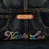 Denim Backpack With Fashion Design Multiple Compartments And Adjustable Straps