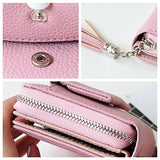 BOBILIKE Women Small Wallet Mini Purse Bifold Leather Short Wallet RFID Blocking with ID Window,