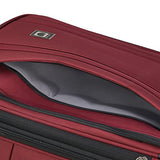 Delsey Luggage Titanium Soft Expandable 21 Inch Spinner, Black Cherry