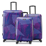 American Tourister Moonlight Hardside 3 Piece Spinner Set 21" 24" And 28" (Purple Storm)