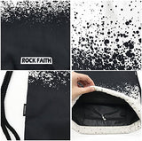 Samgoo Unisex Drawstring Backpack Bag Lightweight Sackpack Gym Sack Sport Bags With Pu Inside