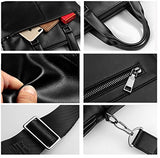 Saierlong New Mens Black Genuine Leather Briefcase Shoulder Laptop Business Bag