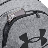 Under Armour Adult Hustle Sport Backpack , Pitch Gray Medium Heather (012)/Black , One Size Fits All