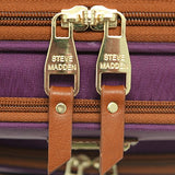Steve Madden Global Wheeled Purple Under Seat Bag