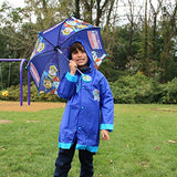 Nickelodeon Boys' Little Paw Patrol Character Slicker and Umbrella Rainwear Set, Dark Blue, Age 2-3