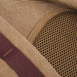 ABage Unisex Canvas Backpack Large Travel Hiking Outdoor Laptop College Backpack, Khaki