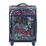Sakroots Artist Circle Rolling Carry On (Navy Floral Spirit)