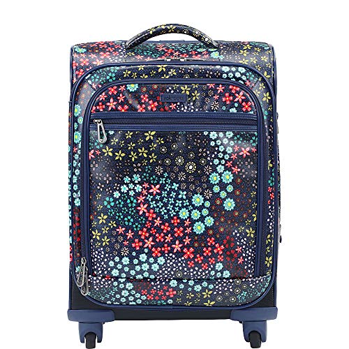 Sakroots Artist Circle Rolling Carry On (Navy Floral Spirit)