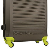 Nautica Tide Beach 21 Inch Hardside Spinner Suitcase (Classic Gray)