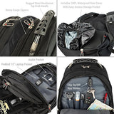 RIDGETEK Outoor Daypack Backpack for Men & Women with Padded Airflow Technology, Rain Cover, Laptop