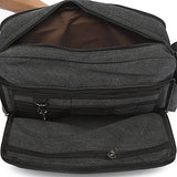 Harwish Men'S Multifunctional Canvas Messenger Handbag Outdoor Sports Over Shoulder Crossbody