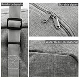 Foldable Lightweight Nylon Duffel Luggage Bag Tote for Travel Gym 4 Colors (Grey)