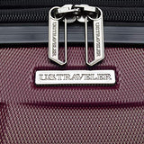 U.S. Traveler Gilmore 2 Piece Expandable Hardside Spinner Luggage Set (Burgundy)