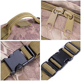 GHP 600D Oxford 420D Nylon 1640g Python Grain Backpack w 3 Detachable Molle Pouches