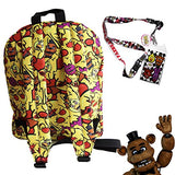 Fnaf Five Nights At Freddy'S School Backpack Luggage Bag With Lanyard (Fnaf Cheese Melt)