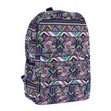 Damara Womens Creative Geometric Figure Printed Backpack,Purple