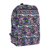 Damara Womens Creative Geometric Figure Printed Backpack,Purple