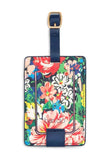 Ban.do Women's Getaway Leatherette Floral Luggage Tag with Strap, Flower Shop