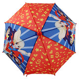 DC Comics Little Superhero Girls Character Rainwear Umbrella, red/Blue, Age 3-7