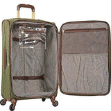 Anne Klein 21" Expandable Softside Spinner Carryon Luggage, Olive Quilted