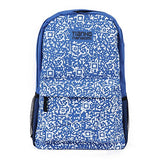 Damara Unisex Upscale Cavas Multipurpose Backpack,Blue