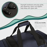 Coolife Rolling Duffel Travel Duffel Bag Wheeled Duffel Suitcase Luggage 8 Pockets