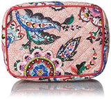 Vera Bradley womens Iconic Jewelry Train Case, Signature Cotton, Stitched Flowers, One Size