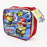 Despicable Me Minions At Work Glitter Boys And Girls School Backpack With Lunch Bag Set