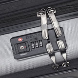 Delsey Luggage Cruise Lite Hardside 21" Carry On Exp. Spinner With Front Pocket, Platinum