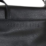 Kenneth Cole Reaction Pebbled Faux Leather Flapover 15" Laptop Messenger Bag, Black, Medium