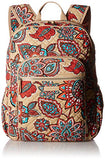 Vera Bradley Iconic Campus Backpack, Signature Cotton, Desert Floral + 1.50 Power
