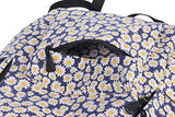 Damara Womens Allover Zipper Utility Expandable Canvas Backpack,Beige