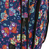 Elite Luggage Owls Carry-on Rolling Luggage, Multi-color