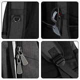 Ibagbar Water Resistant Laptop Backpack With Usb Charging Port Fits Up To 15.6-Inch Laptop And