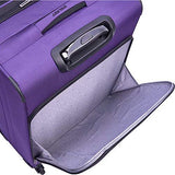 Delsey Luggage Sky Max 25" Expandable Spinner Upright, Black