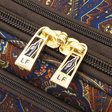 London Fog Soho 29 Inch Expandable Spinner, Brown Paisley, One Size