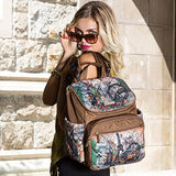 Nicole Lee Women'S Baby Diaper Bag Multi-Functional-Barroquial Europe Backpack, Brown, One Size