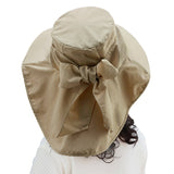 Summer Flap Cover Cap Floppy Sun Hat Bucket Hat Anti-UV Sun Shade Hat With Bow Packable Wide Brim UPF 50+ Travel Fishing Bowknot Sunhat