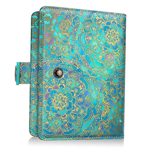 Mikash Vegan Leather Passport Holder Case RFID Blocking Travel Wallet Snap Closure | Model TRVLWLLT