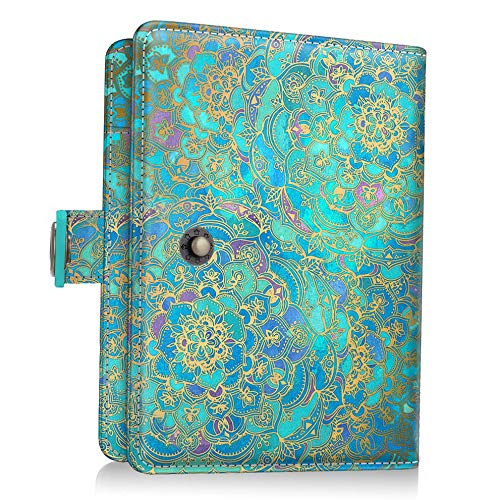 Mikash Vegan Leather Passport Holder Case RFID Blocking Travel Wallet Snap Closure | Model TRVLWLLT