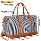 Baosha Hb-14 Canvas Travel Tote Duffel Bag Carry On Weekender Overnight Bag Oversized For Women And