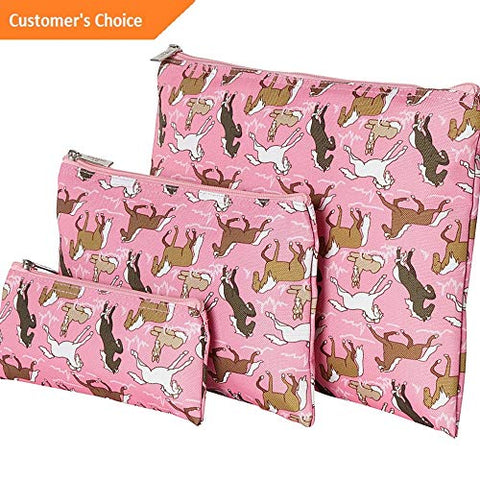 Sandover Wildkin Horses in Pink 3-pc Organizer 5 Colors Travel Organizer NEW | Model LGGG - 9826 |