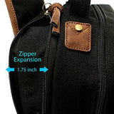 OCT17 Men Chest Shoulder Sling Backpack Cross body Canvas Messenger Outdoor Travel Daypack