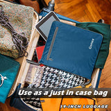 Gonex 40L Packable Travel Duffle Bag for Boarding Airline, Lightweight Gym Duffle Water Repellent & Tear Resistant Deep Blue